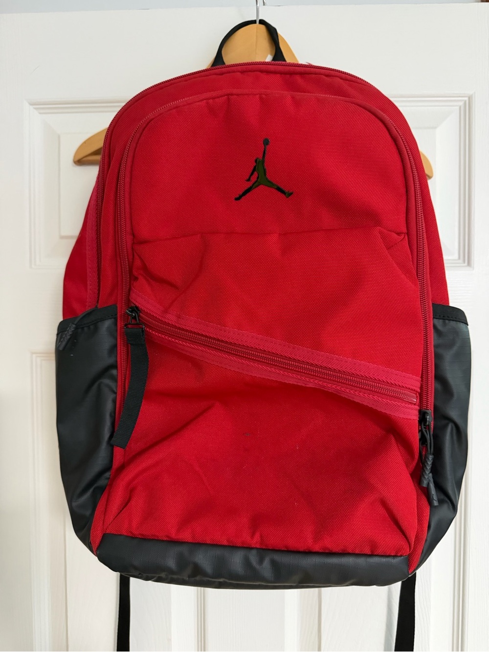 Jordan Full Size Red Black Backpack Jumpman Logo